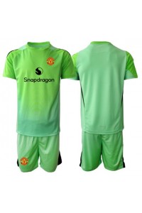 Fotbalové Dres Manchester United Brankářské Dětské Třetí Oblečení 2025-26 Krátký Rukáv (+ trenýrky)